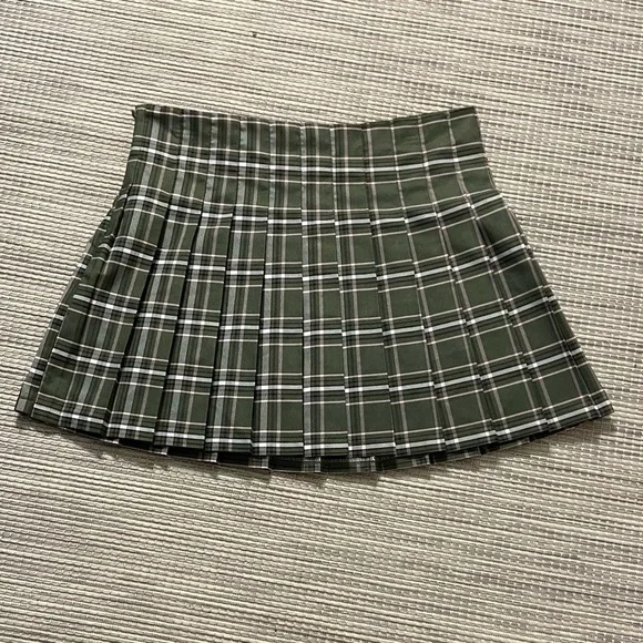 no boundaries plaid pleated tennis skirt
